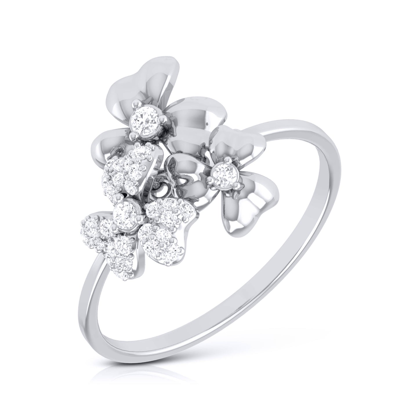 Delaine Diamond Finger Ring – DIVAA by ORRA